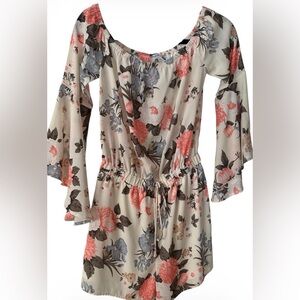 Fashion Nova Floral Print Romper